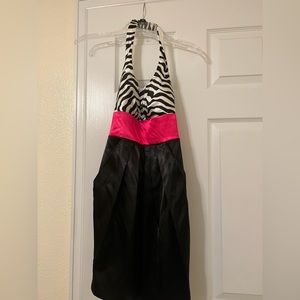 Zebra homecoming dress